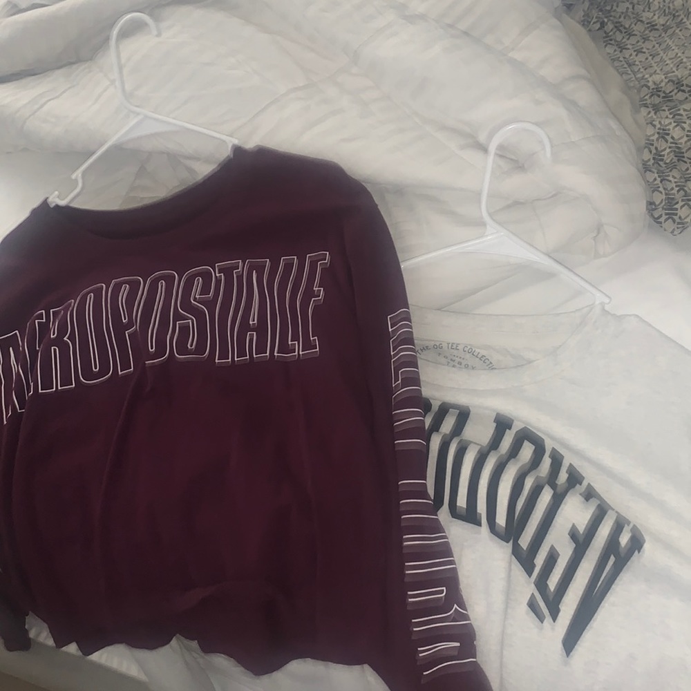 Aeropostale long sleeve Name Tees (2)